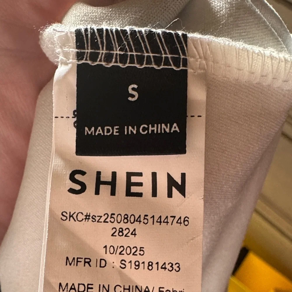 SHEIN Monochrome Black & White Long Sleeve Shirt Casual Athleisure Top Small - Picture 6 of 7